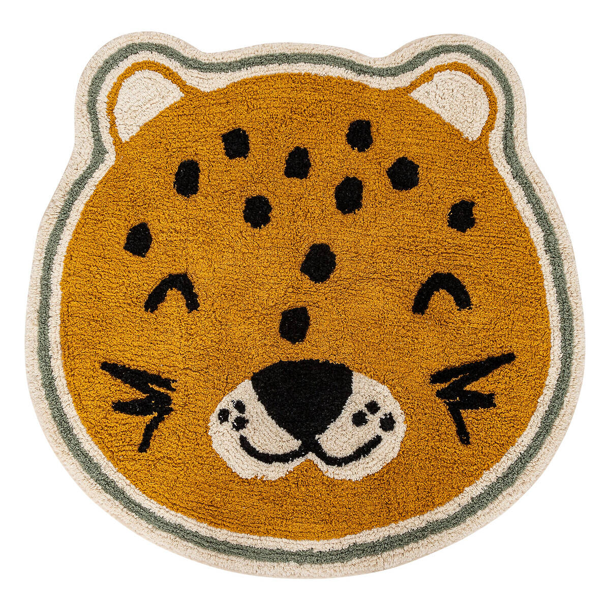 Atmosphera for kids Dětský koberec LEOPARD, Ø 90 cm hnědá