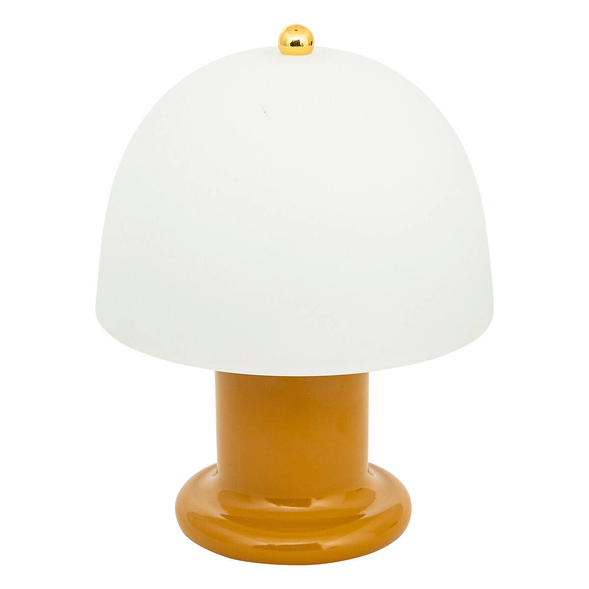 Atmosphera Lampa houba RICK, 21 cm oranžová
