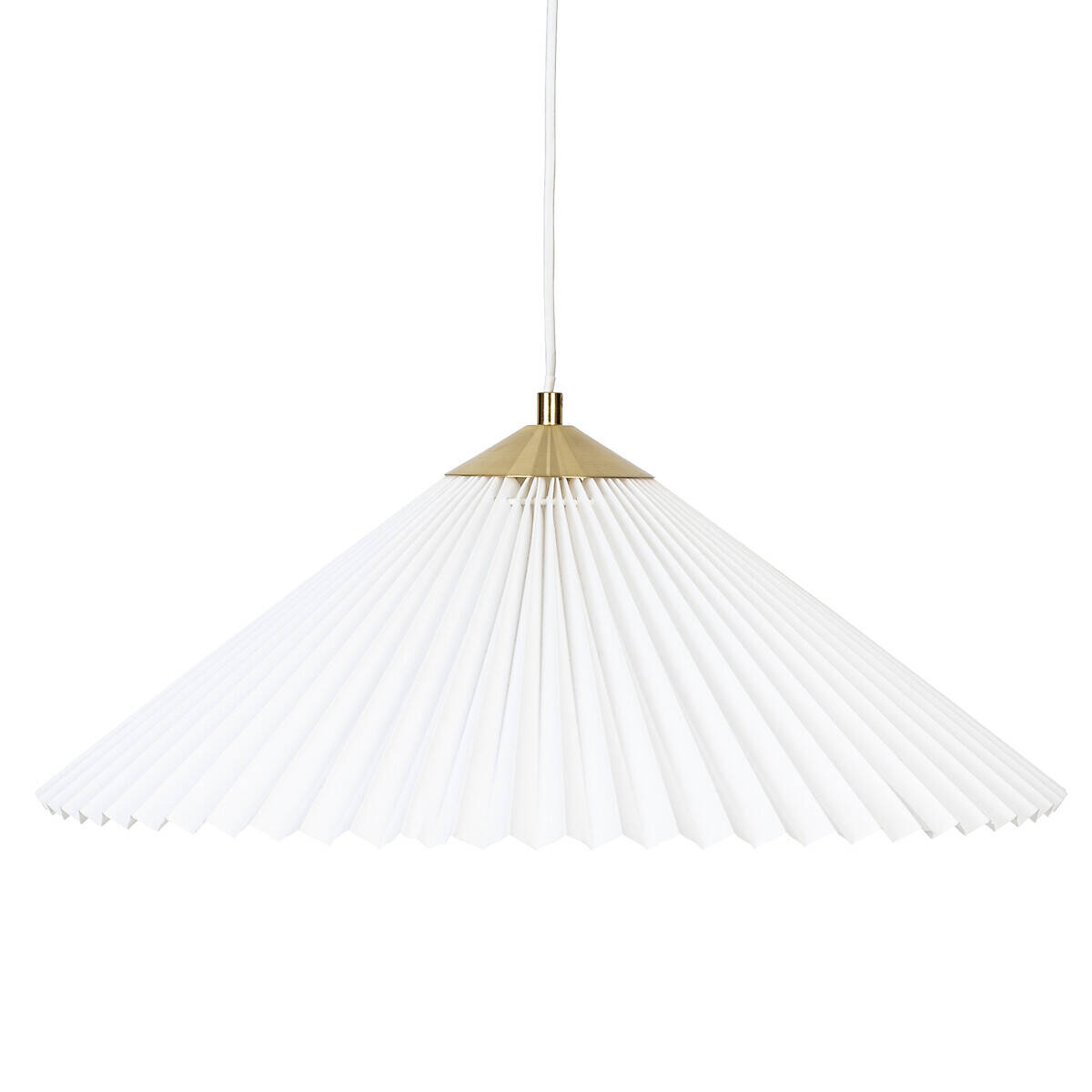 Atmosphera Závěsná bílá lampa JIL harmonika, Ø 49 cm bílá