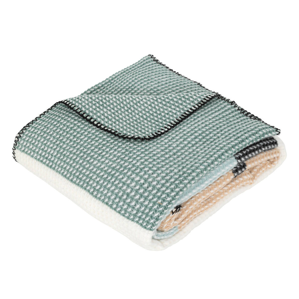 Atmosphera Kostkovaná deka OWEN, 130 x 180 cm modrá