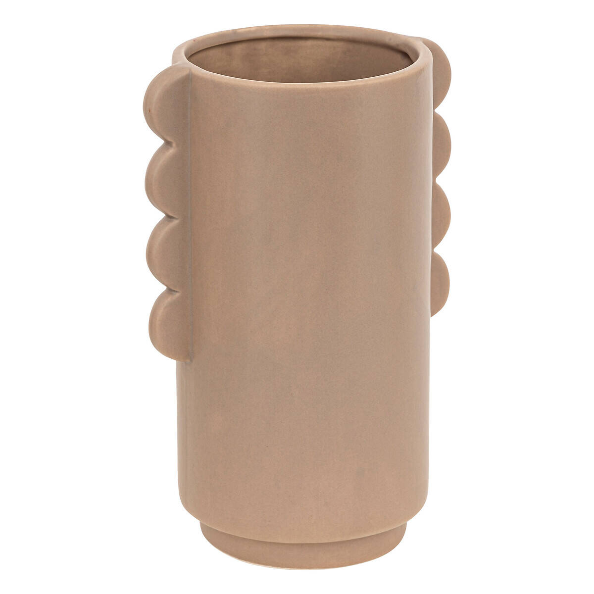 Atmosphera Keramická váza WAVY BLISS, Ø 13 cm béžová
