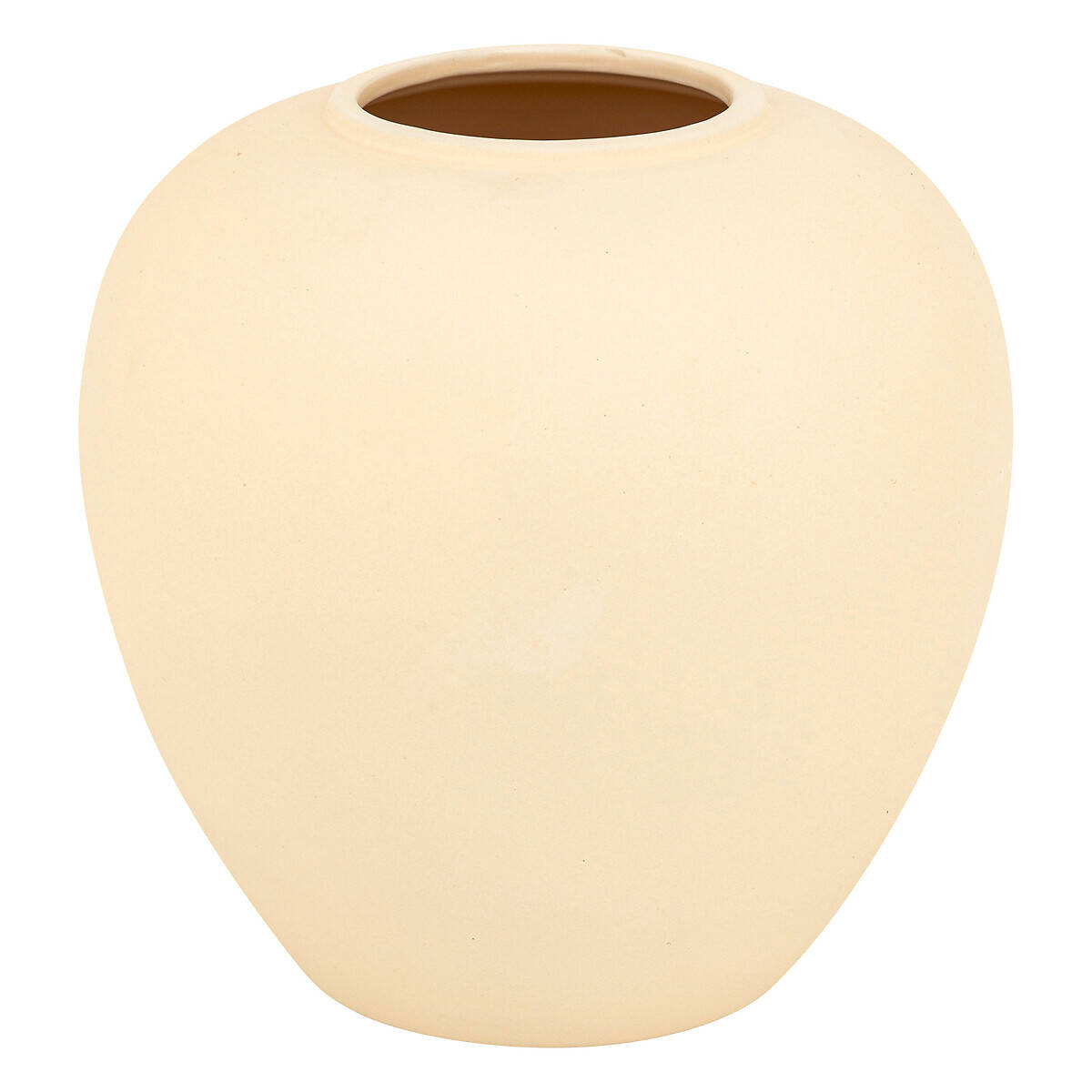 Atmosphera Keramická váza koule RILY, 22 cm béžová