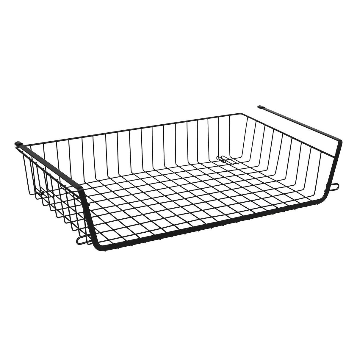 5five Simply Smart Závěsný koš pod polici nebo desku LOFT, 51,5 x 30 x 11,5 cm černá