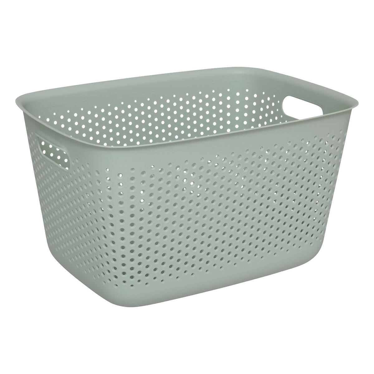 5five Simply Smart Ažurový úložný box SIENNE, plastový, s úchyty, 17 l zelená