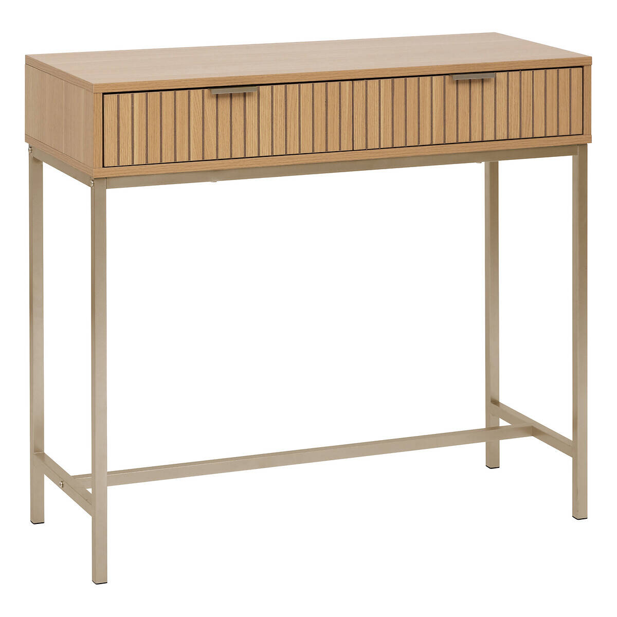 5five Simply Smart Konzole se dvěma zásuvkami TASSO, 80,5 x 35 x 90 cm hnědá