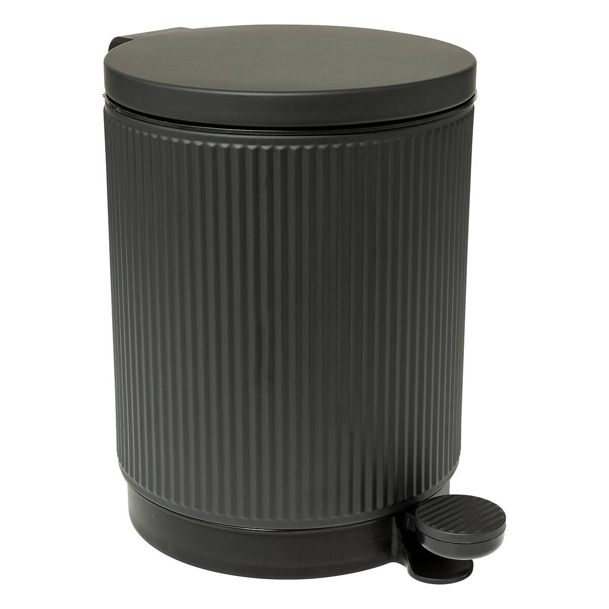 5five Simply Smart Koš na odpadky do koupelny ONYX, 5 l černá
