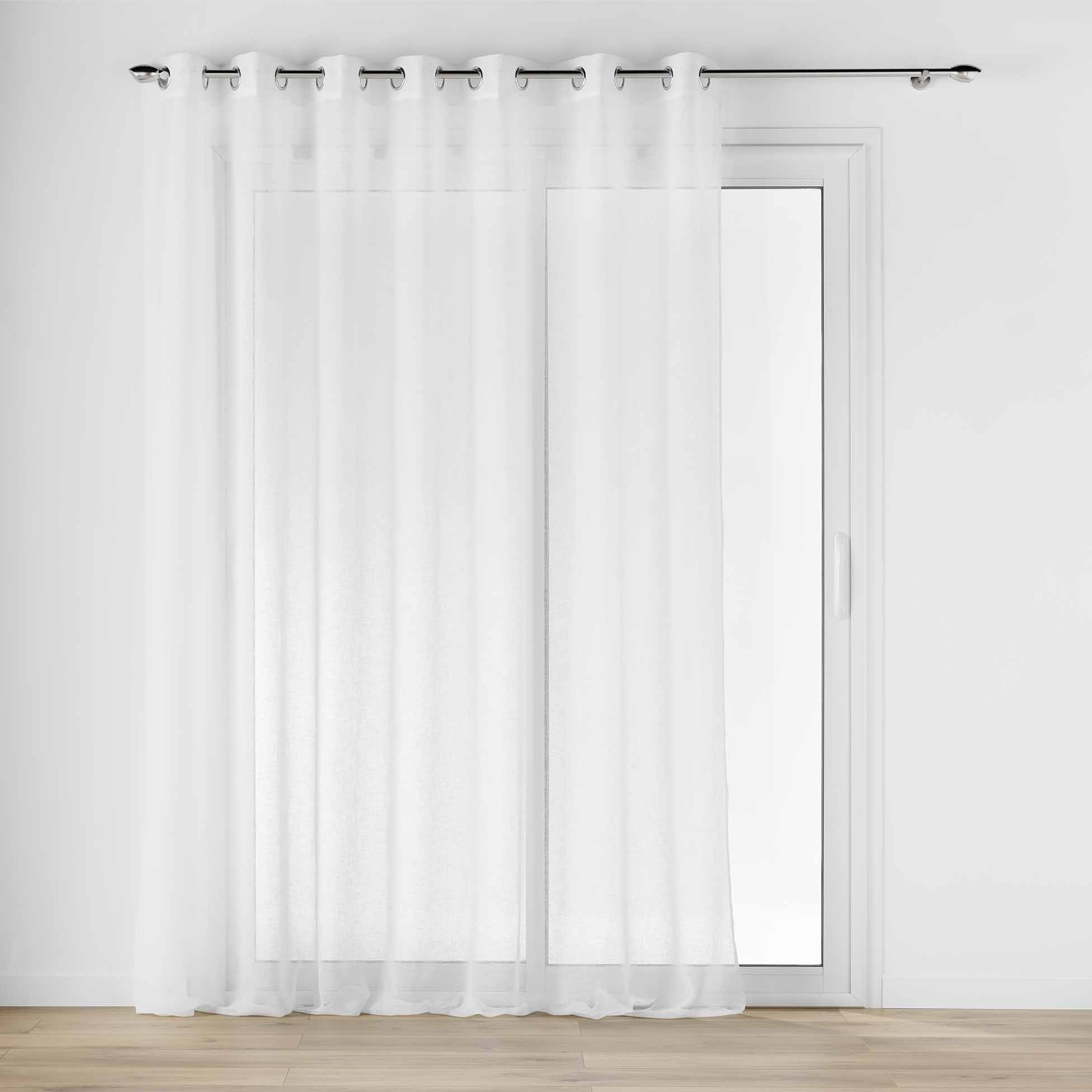 Douceur d'intérieur Záclona s oky, CARLIN, 240 x 240 cm bílá