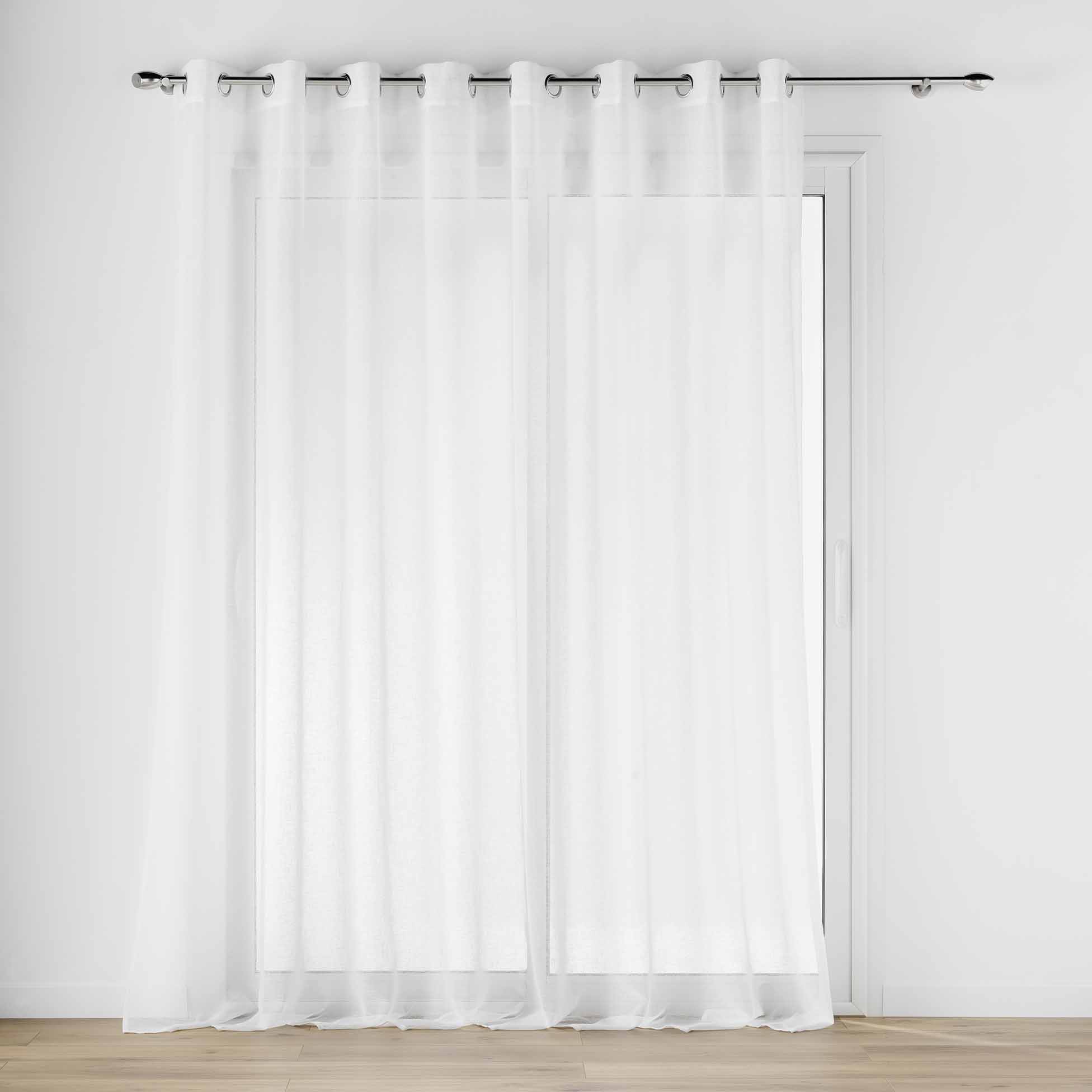 Douceur d'intérieur Široká záclona s oky, CARLIN, 300 x 240 cm bílá