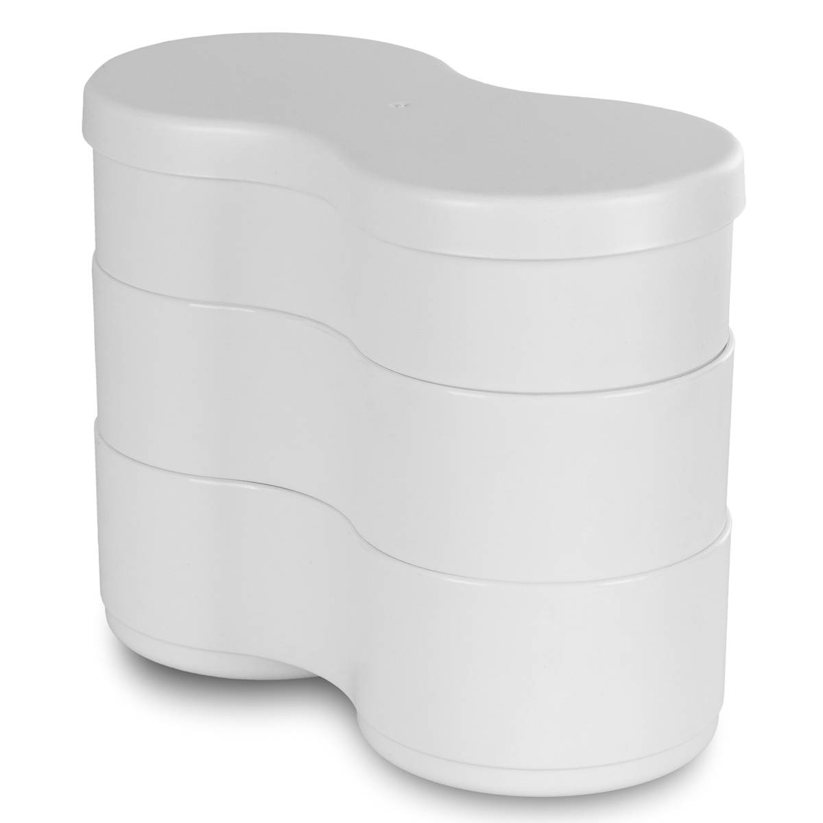 PRACTIC Skladácí nádoba na občerstvení 17 x 13 x 16 cm bílý