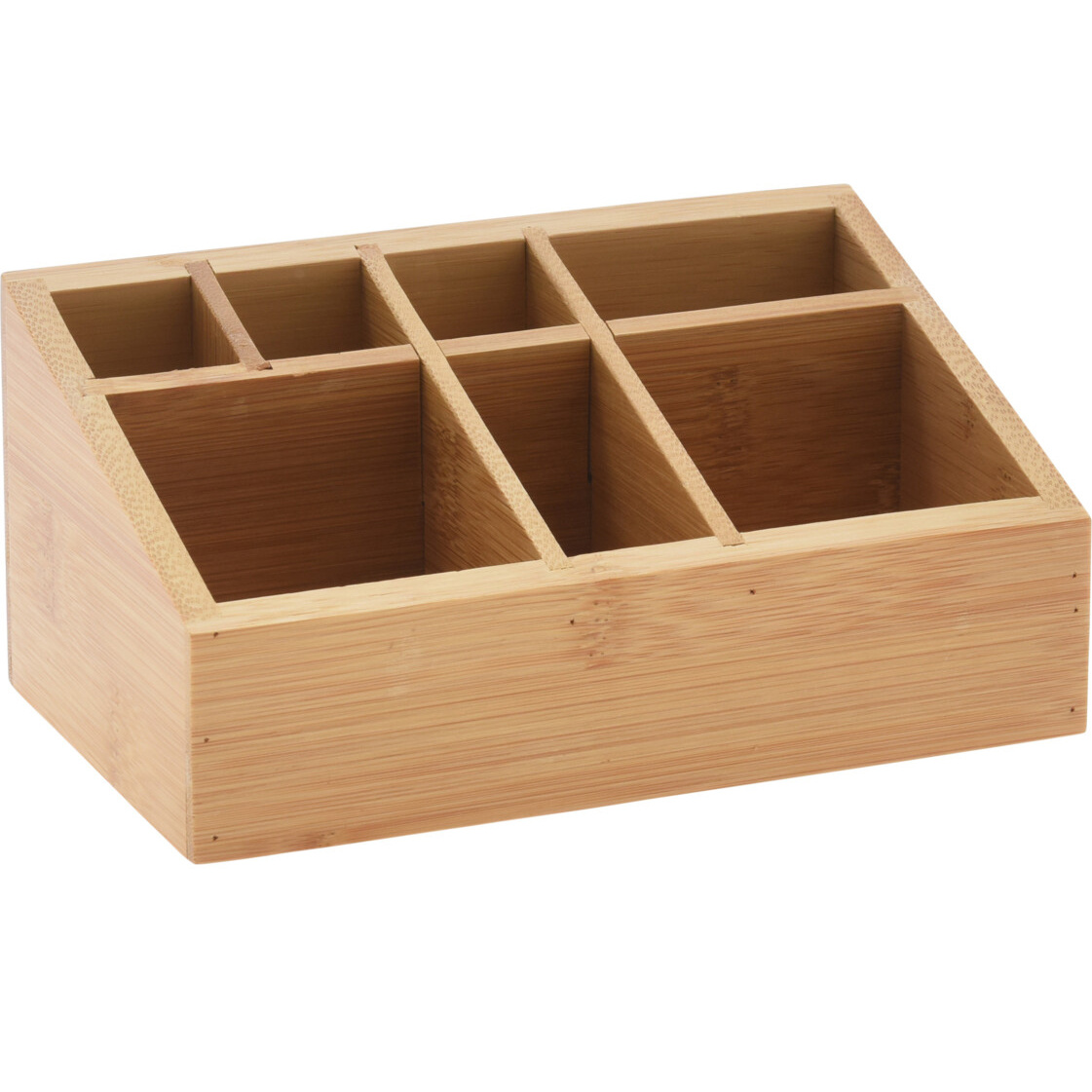 Eleganza Organizér na kosmetiku z bambusu, přírodní, 17 x 10 x 8 cm hnědá