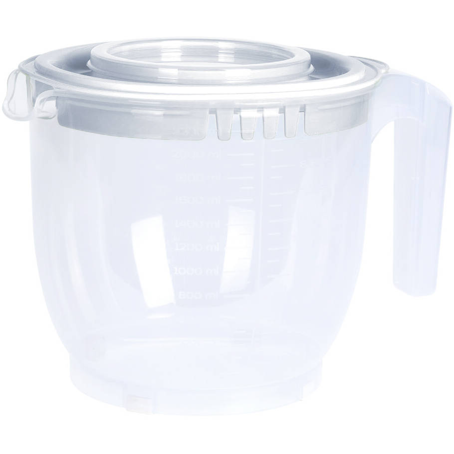 EH Excellent Houseware Míchací nádoba s víkem, odměrka, 2200 ml bílá