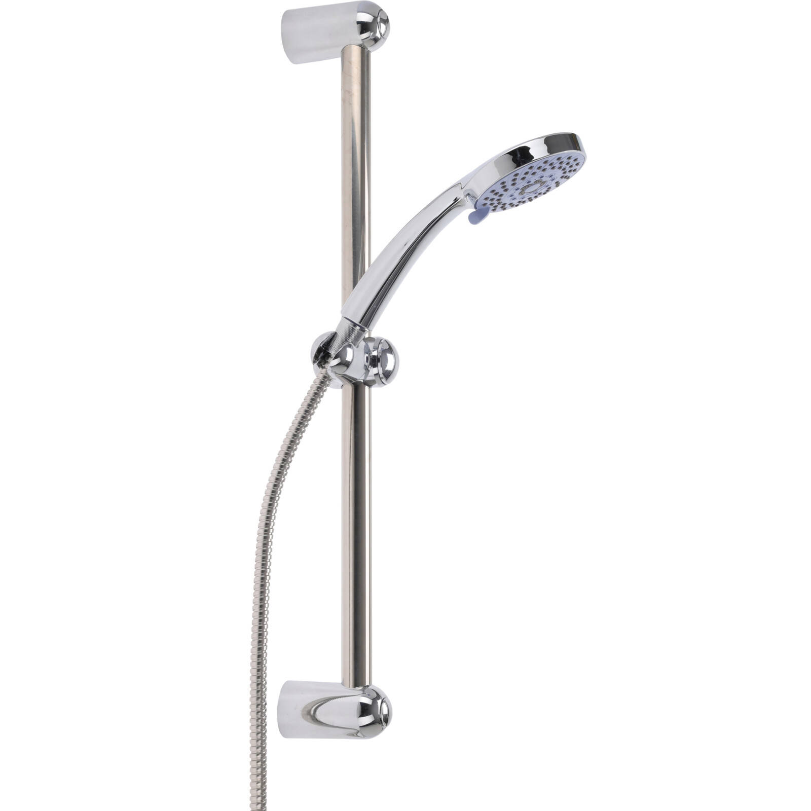 Bathroom Solutions Sprchový set s 5 funkcemi sprchové hlavice, Ø 9,5 cm stříbrná