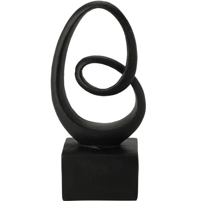 Home Styling Collection Dekorativní figurka Abstrakce 1, výška 24,5 cm černá