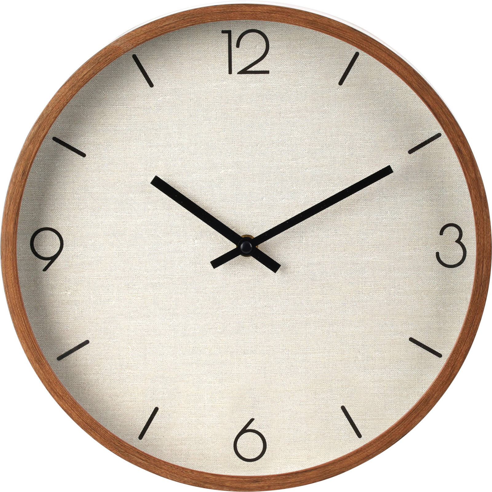 Home Styling Collection Nástěnné hodiny, minimalistický ciferník, Ø 30 cm hnědá