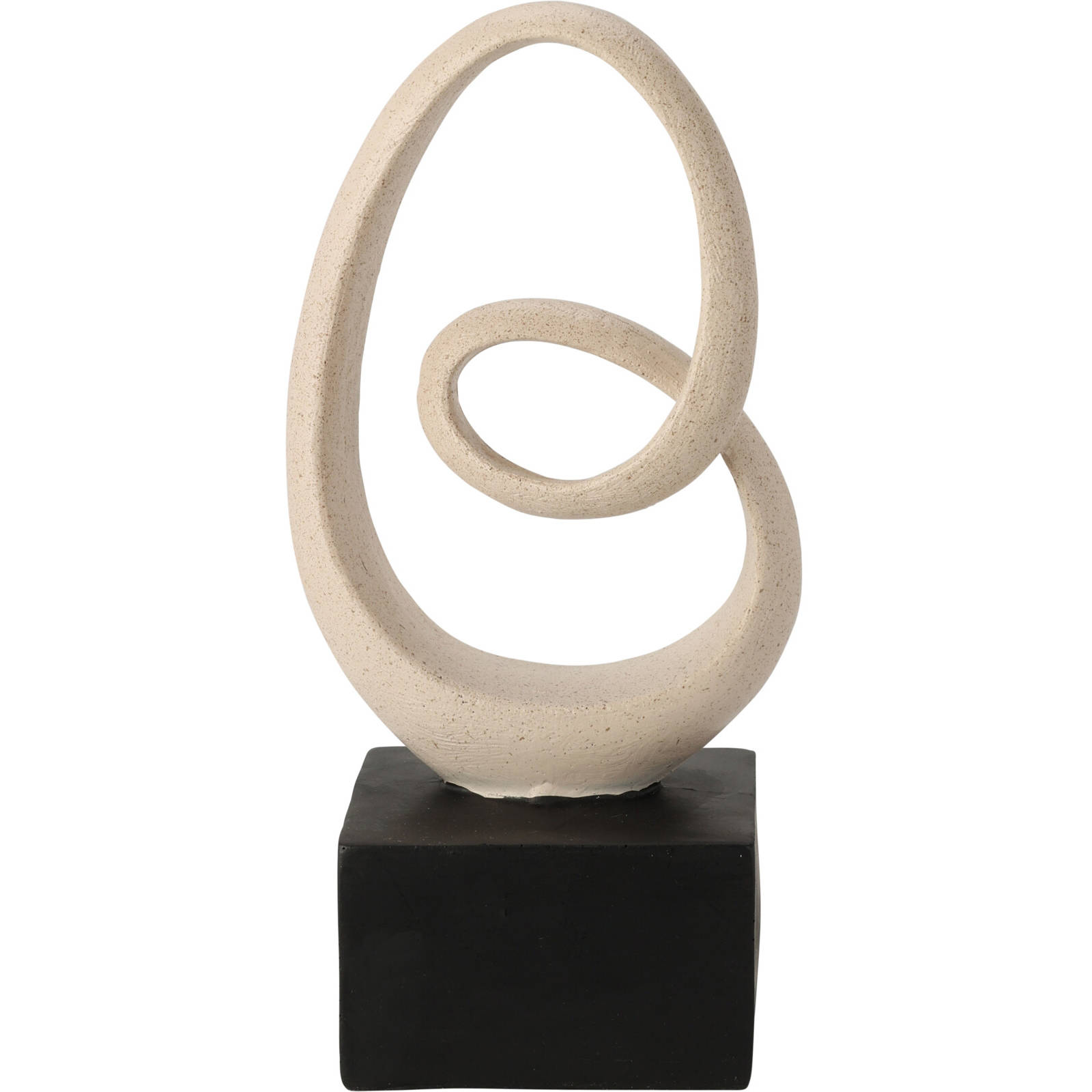 Home Styling Collection Dekorativní figurka Abstrakce 1, výška 24,5 cm béžová