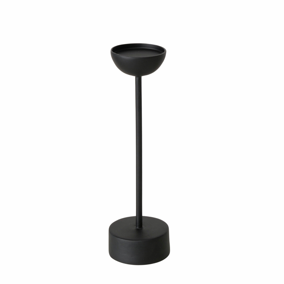 Boltze Kovový svícen na jednu svíčku VIMO, 30,5 cm černá