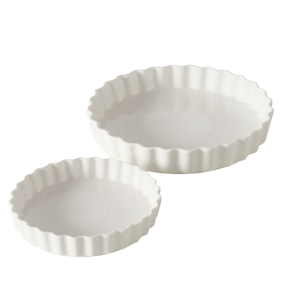 Boltze Keramické formy na pečení JOSY, 2 ks bílý