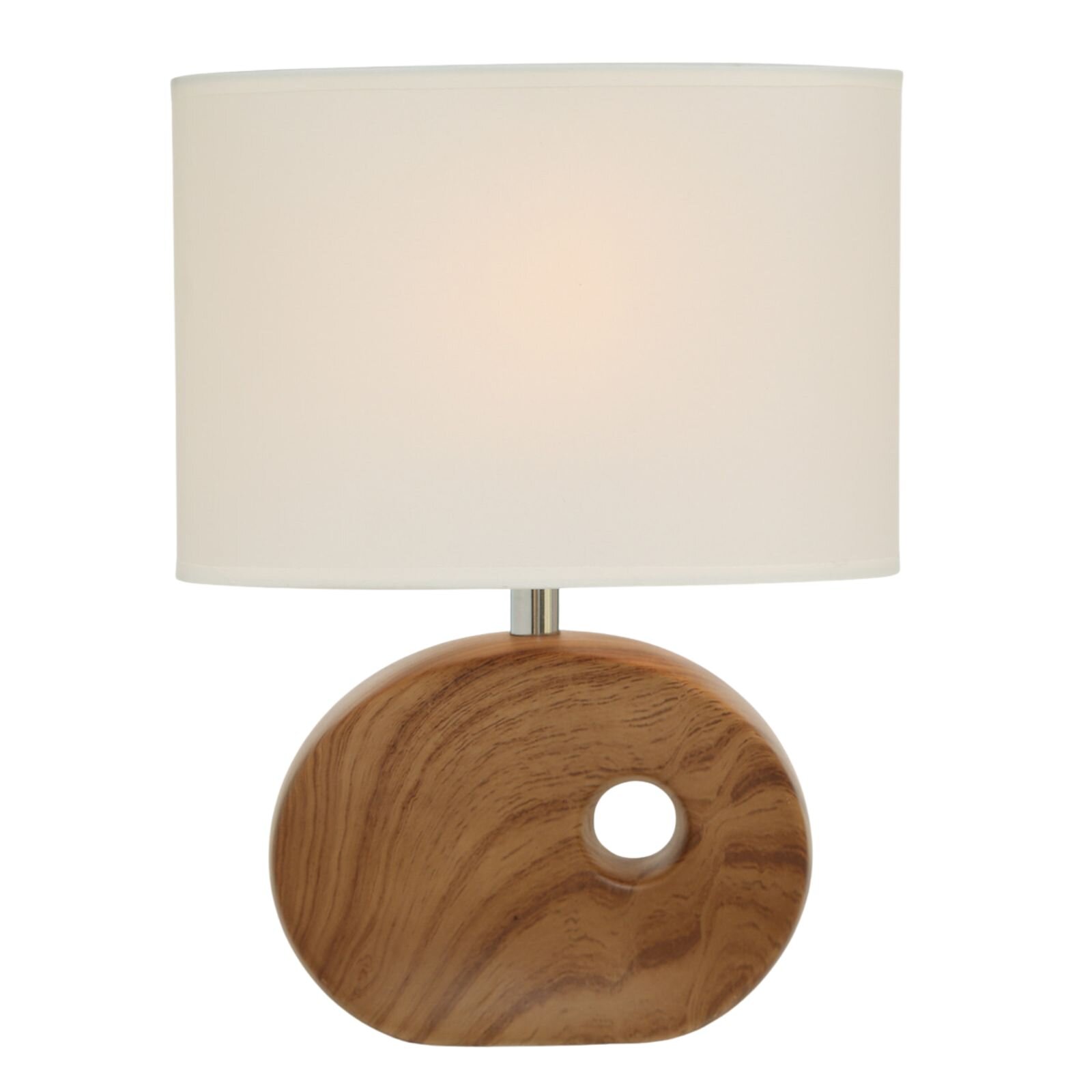 Boltze Stolní lampa OAKVILLE s porcelánovým podstavcem, 30 cm hnědá 92622