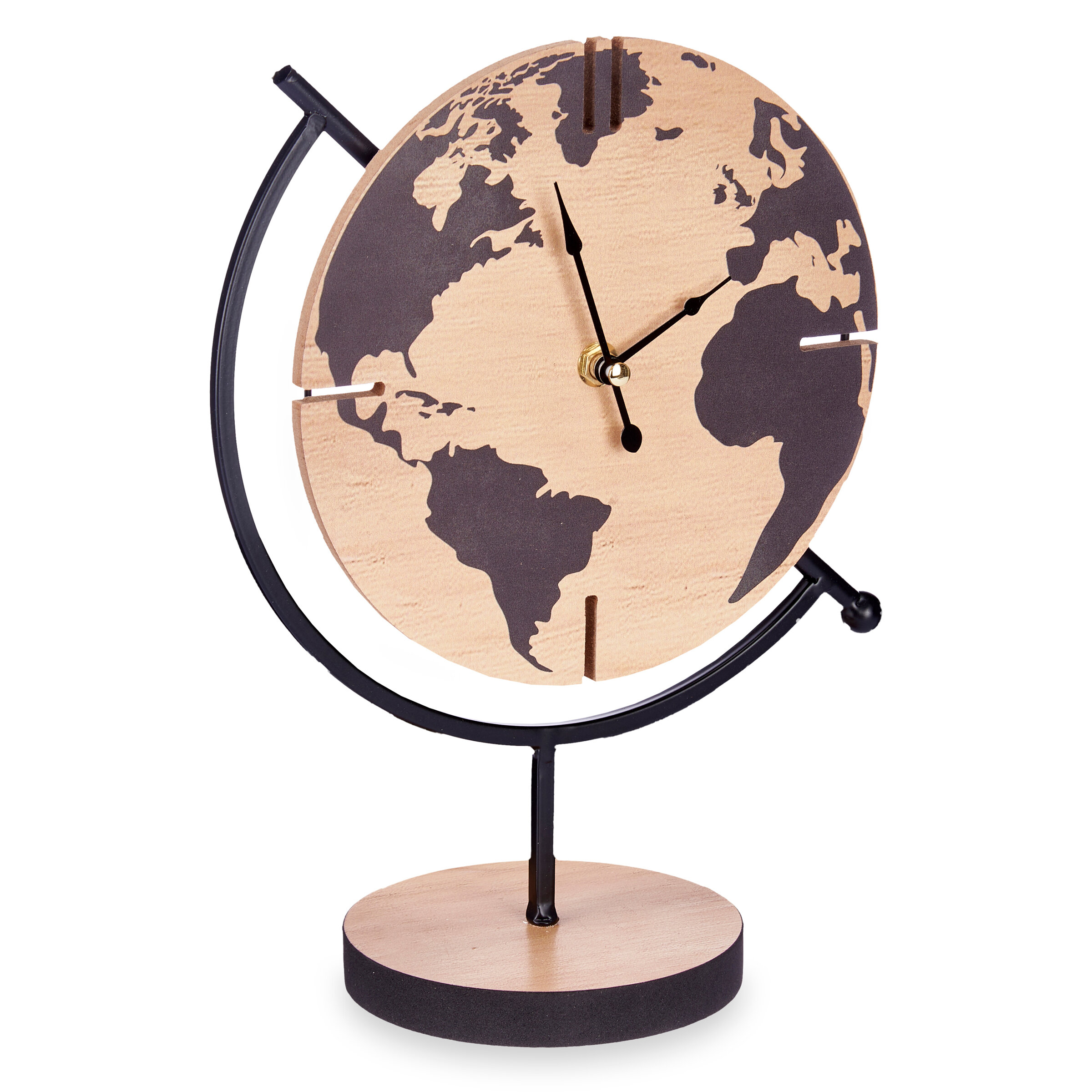 Giftdecor Stolní hodiny globus TIME, 30,5 x 12 cm vícebarevná