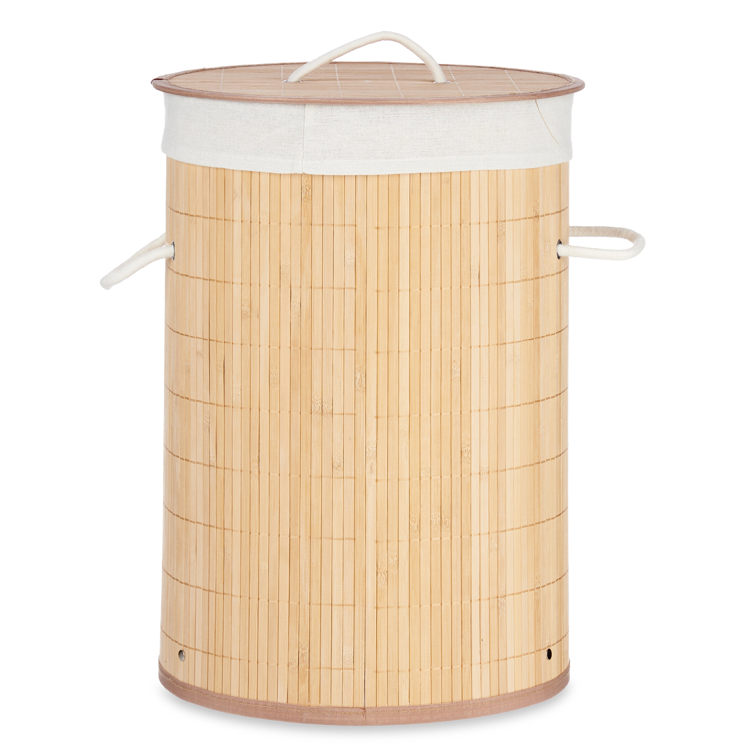 Kipit Bambusový koš na prádlo COMFY PLACE, 48 l béžová