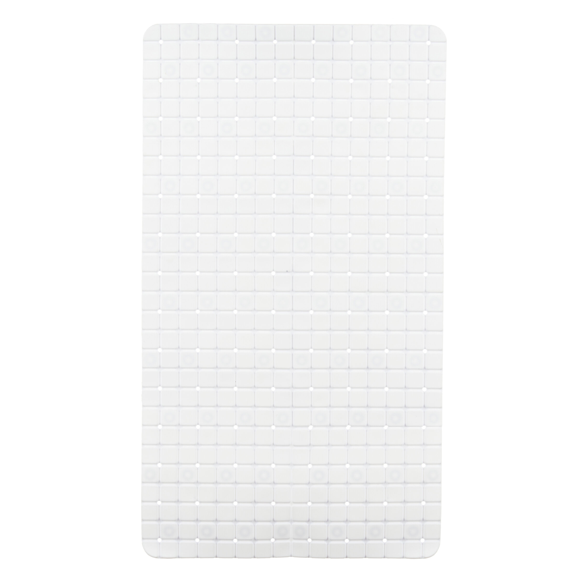 Berilo Protiskluzová koupelnová podložka BRICK, 67,7 x 38,5 cm, bílá bílá