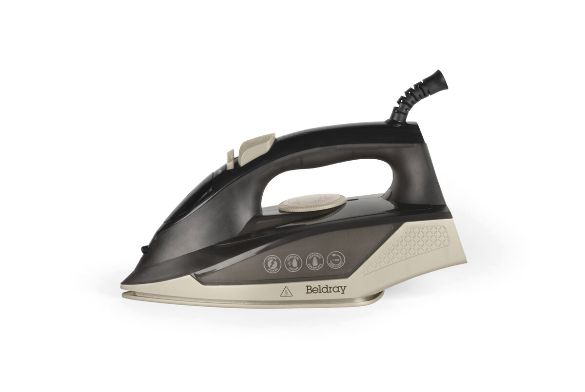 Napařovací žehlička 2000 W Beldray, 100 g/min, 230 ml antracitová