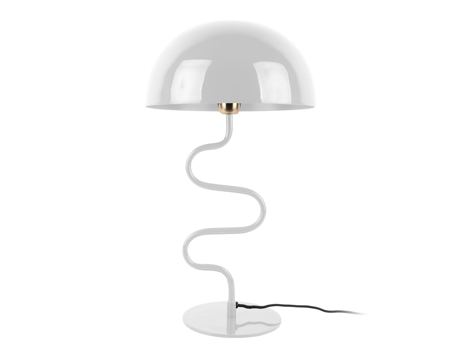 Leitmotiv Stolní lampa ve tvaru hřibu TWIST, kovová, výška 54 cm, bílá bílý