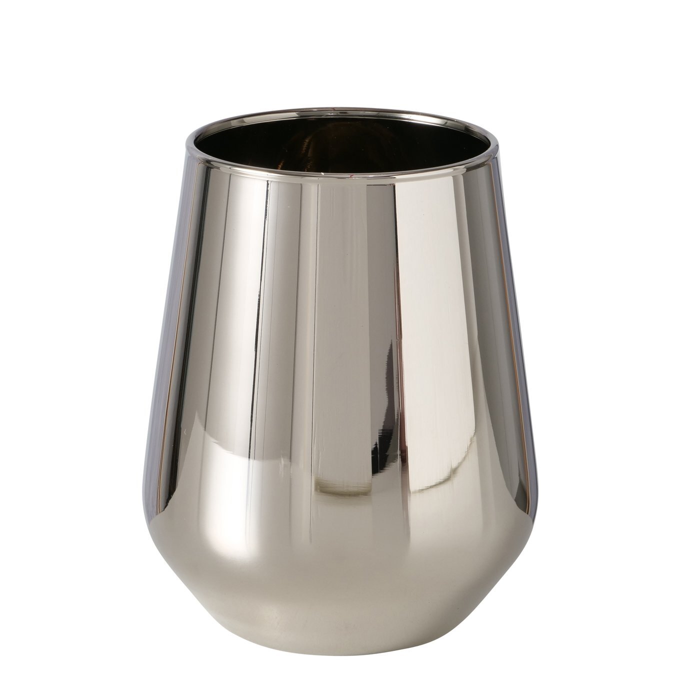 Boltze Home Lesklá sklenice, ADORA, 425 ml stříbrný