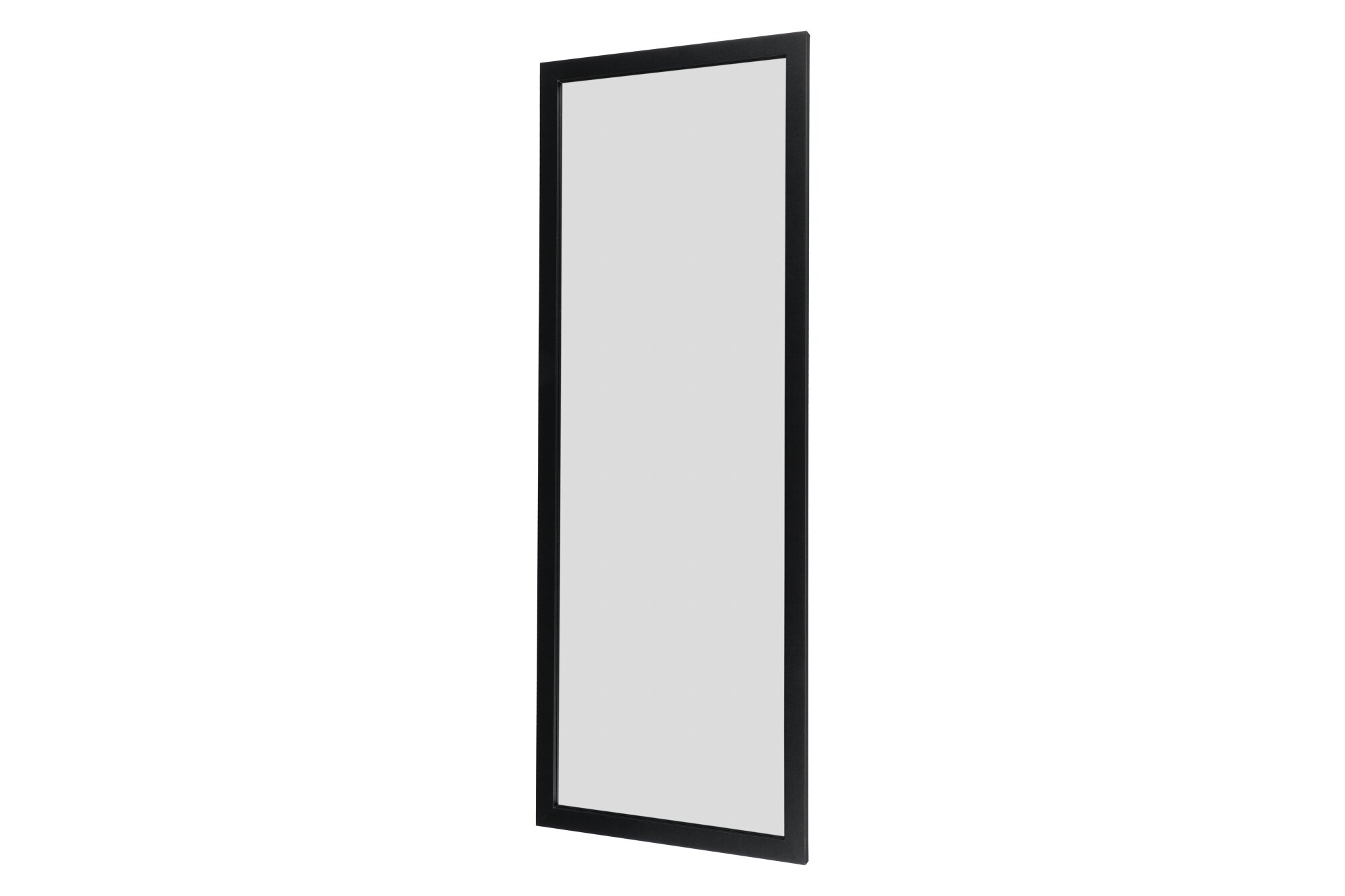 4Living Nástěnné zrcadlo v MDF rámu, 34 x 94 cm, černé černá 96237