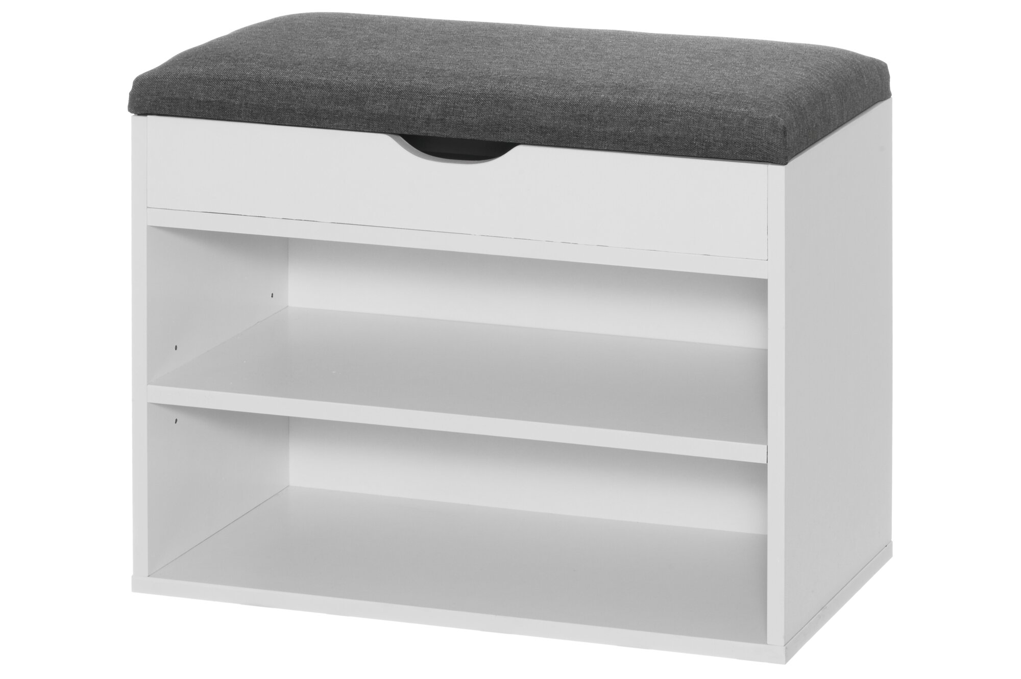 4Living Lavice s úložným prostorem na boty, 30 x 60 x 47 cm bílý