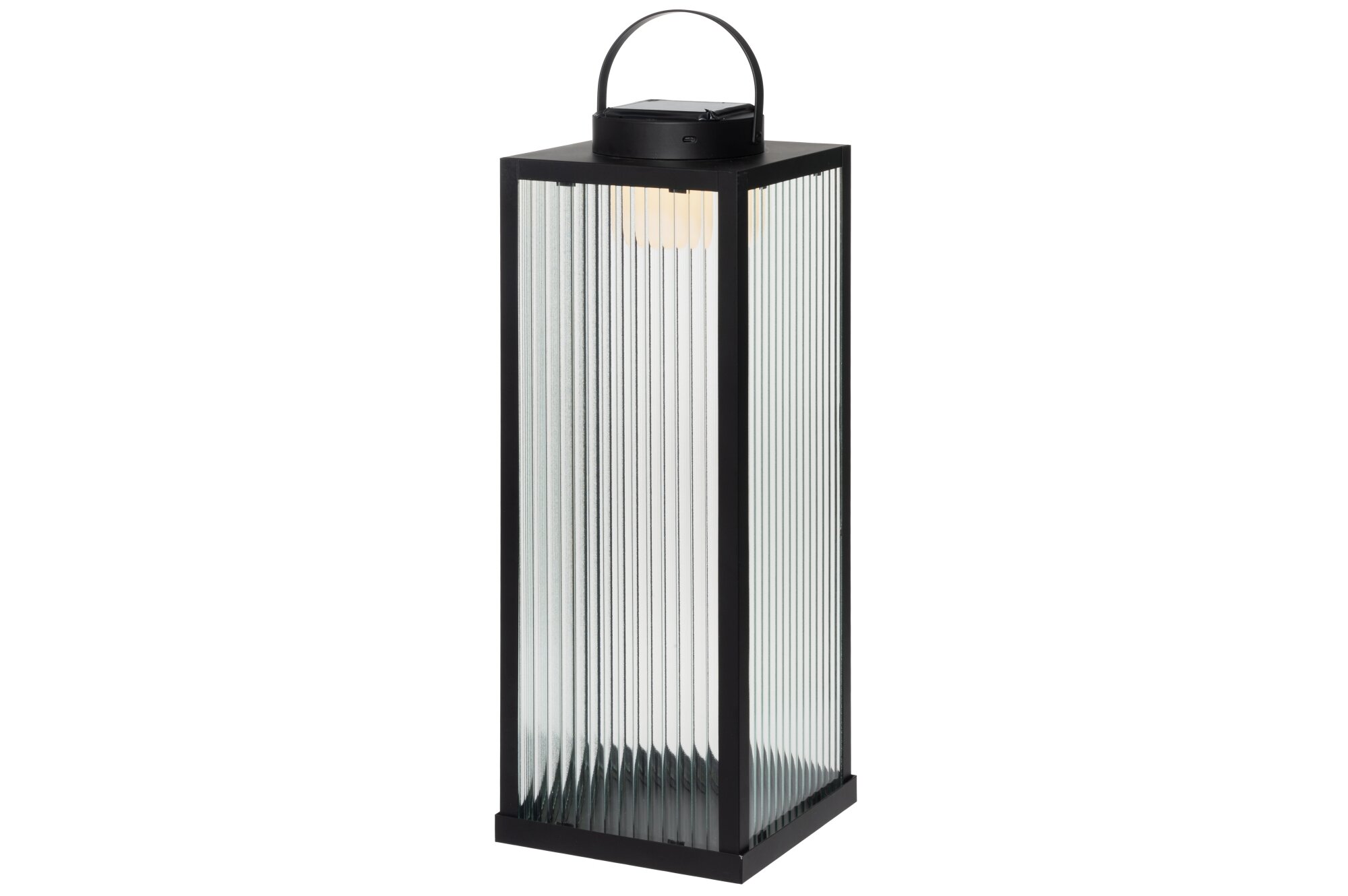4Living Solární světlo LED, 55 cm černá