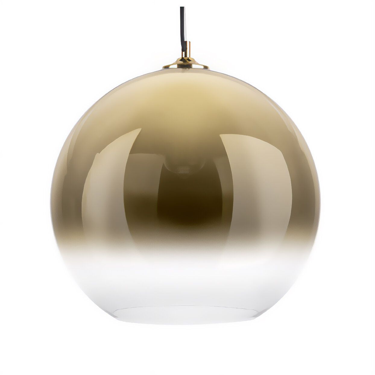 Leitmotiv Skleněný lustr, BUBBLE, 150 cm, zlatý zlatý