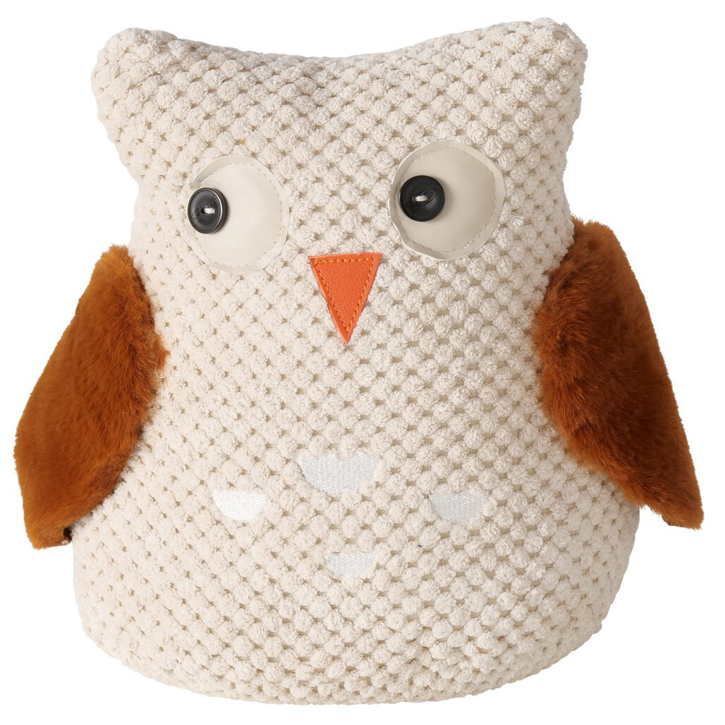 Boltze Home Dveřní zarážka, sova, ROOMY, 1,2 kg, béžová béžová