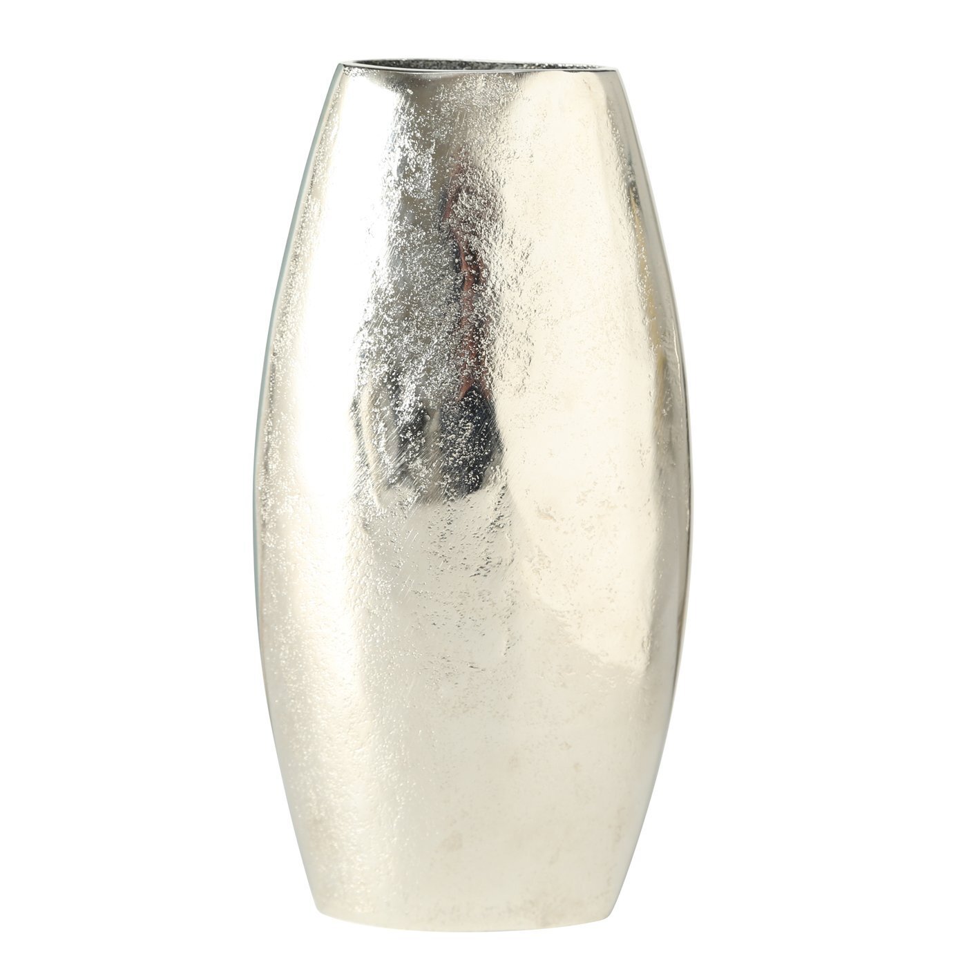 Boltze Home Kovová váza, FLAIRE, 22 cm, stříbrná stříbrný