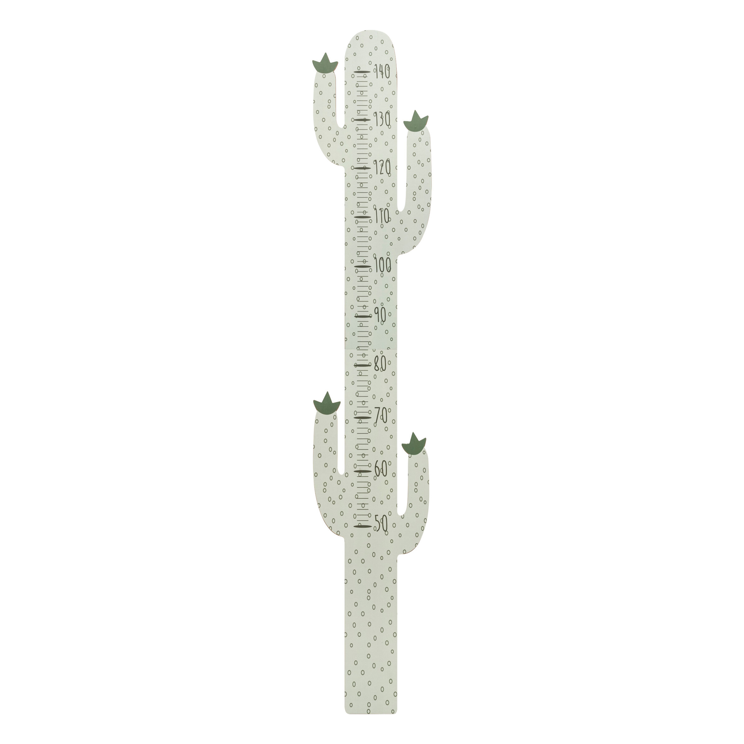 Atmosphera for kids Měřítko výšky CACTUS 140 cm ze dřeva zelený