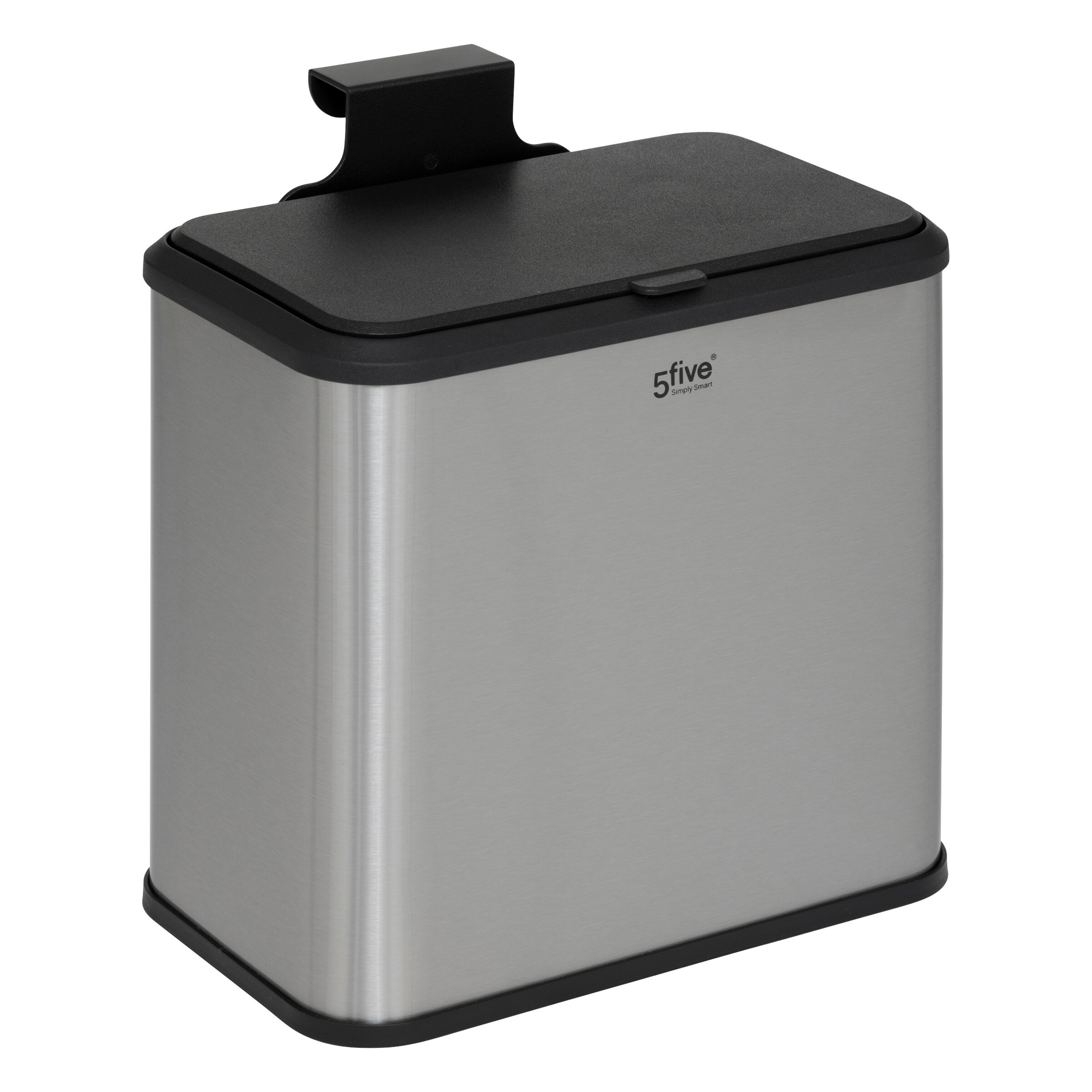 5five Simply Smart Koš na bio odpad ECO z nerezové oceli, 5 l stříbrný