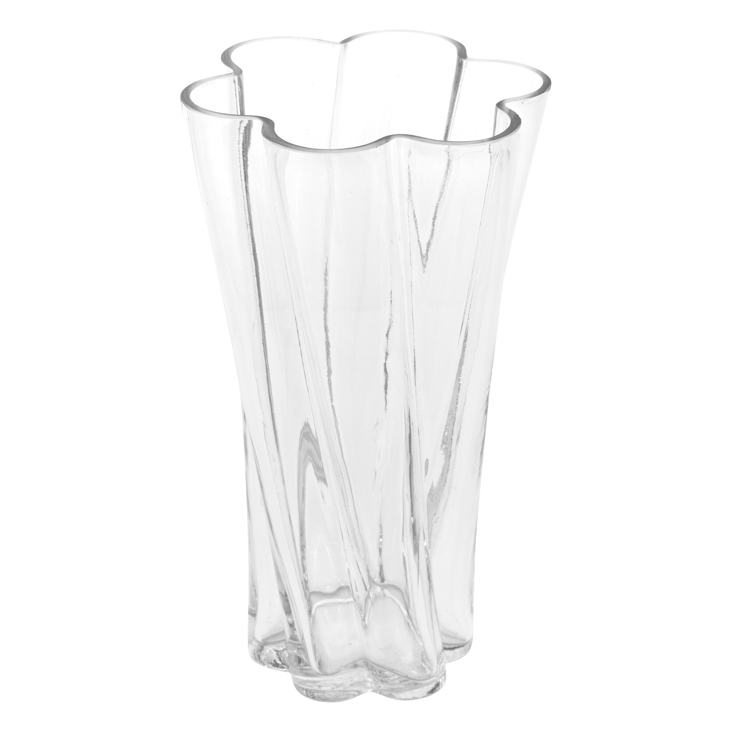 Atmosphera Skleněná váza NOELI, výška 25,5 cm transparentní