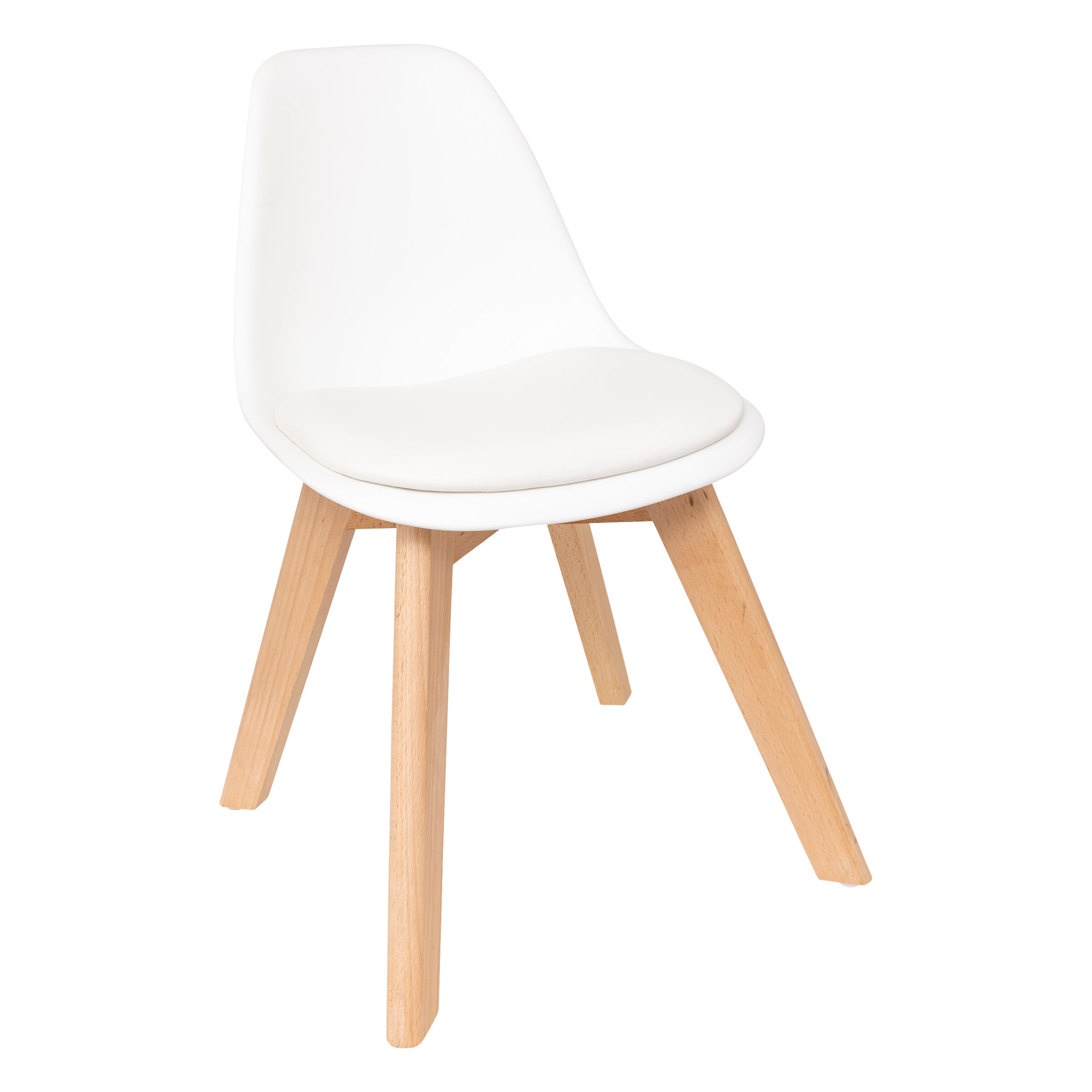Atmosphera for kids Skandinávská dětská židle MINI BAYA, bílá barva bílý
