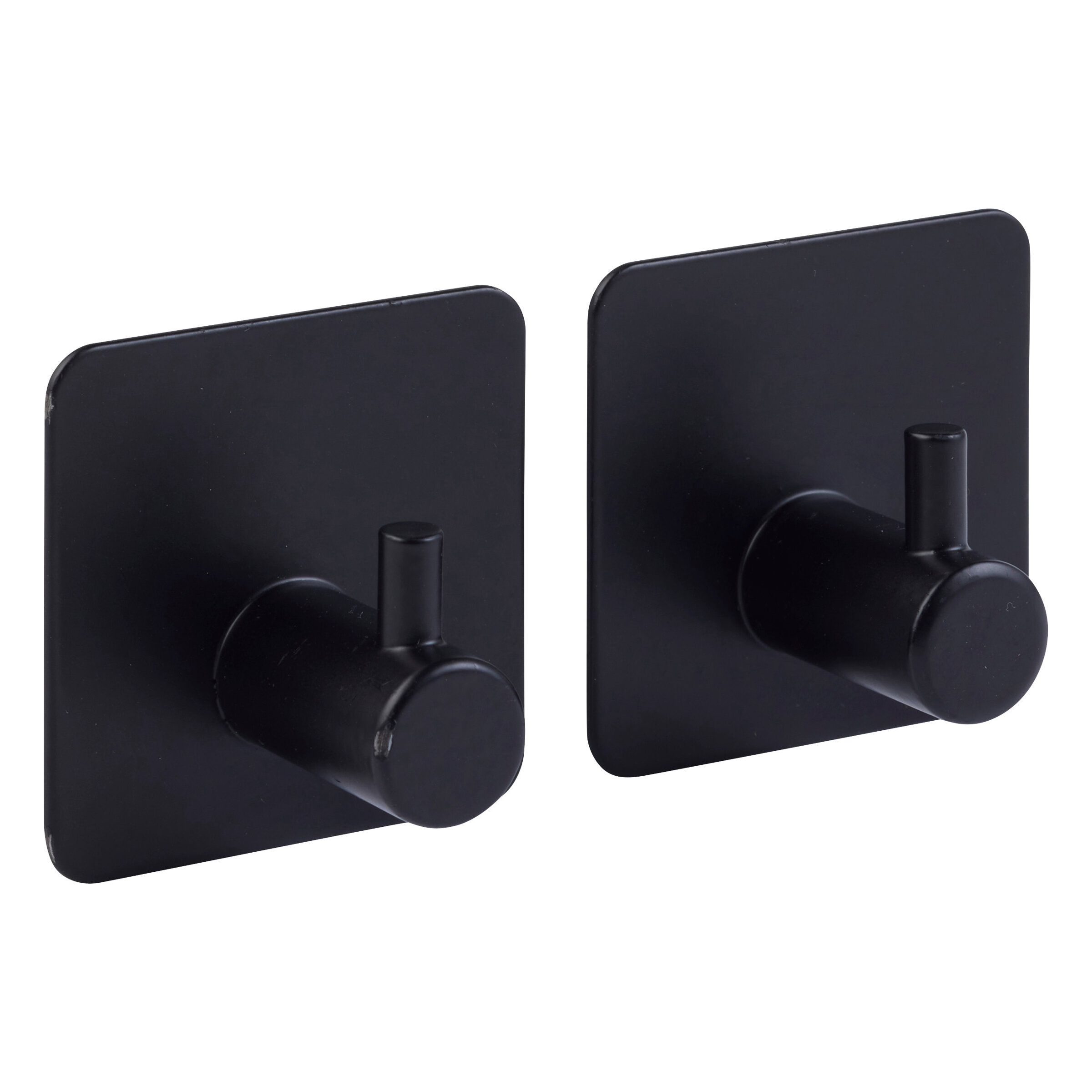 5five Simply Smart Sada 2 samolepicích háčků STIKY, nerezová ocel, černé černá 96970