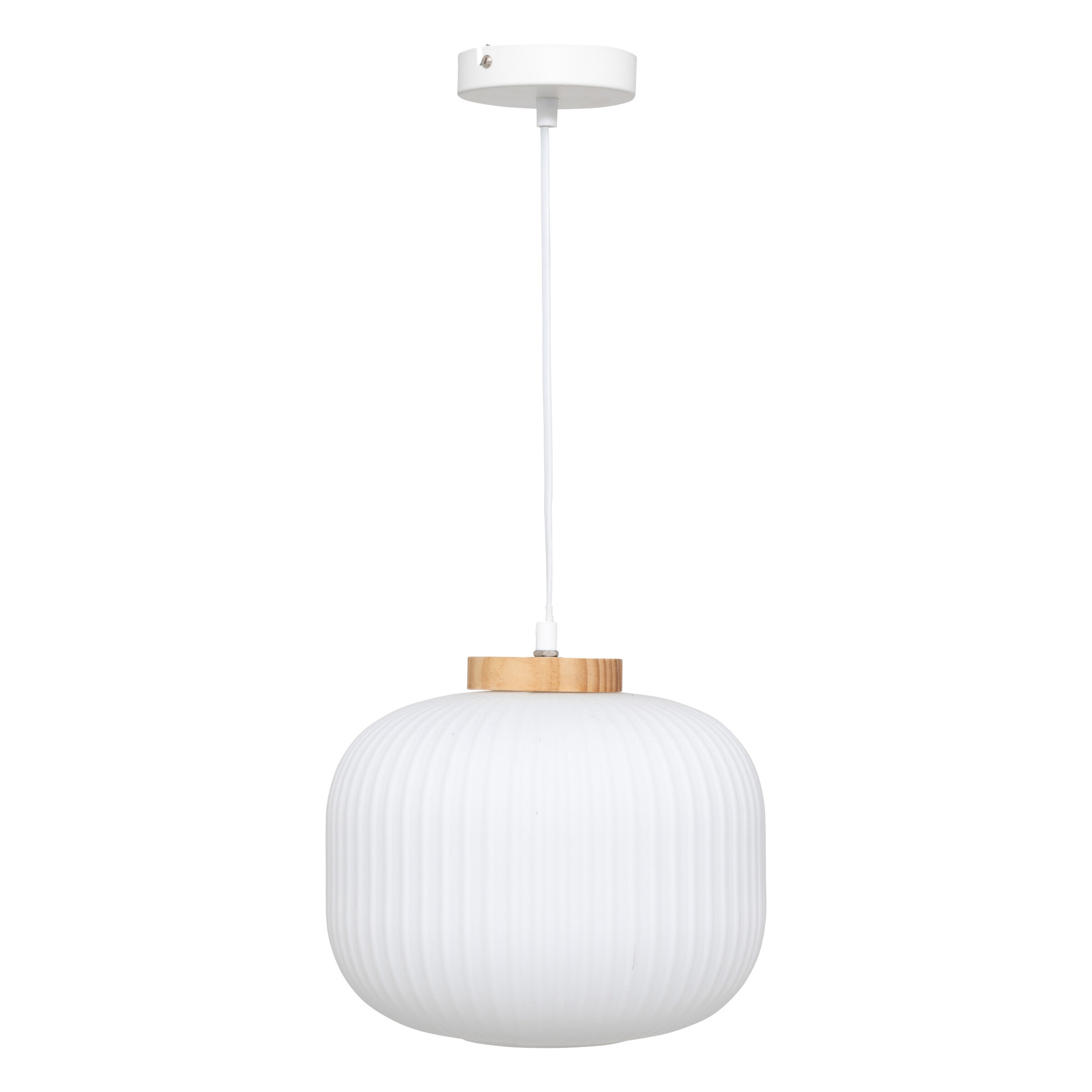 Atmosphera Závěsná lampa origami TRAVIS, Ø 25 cm bílý