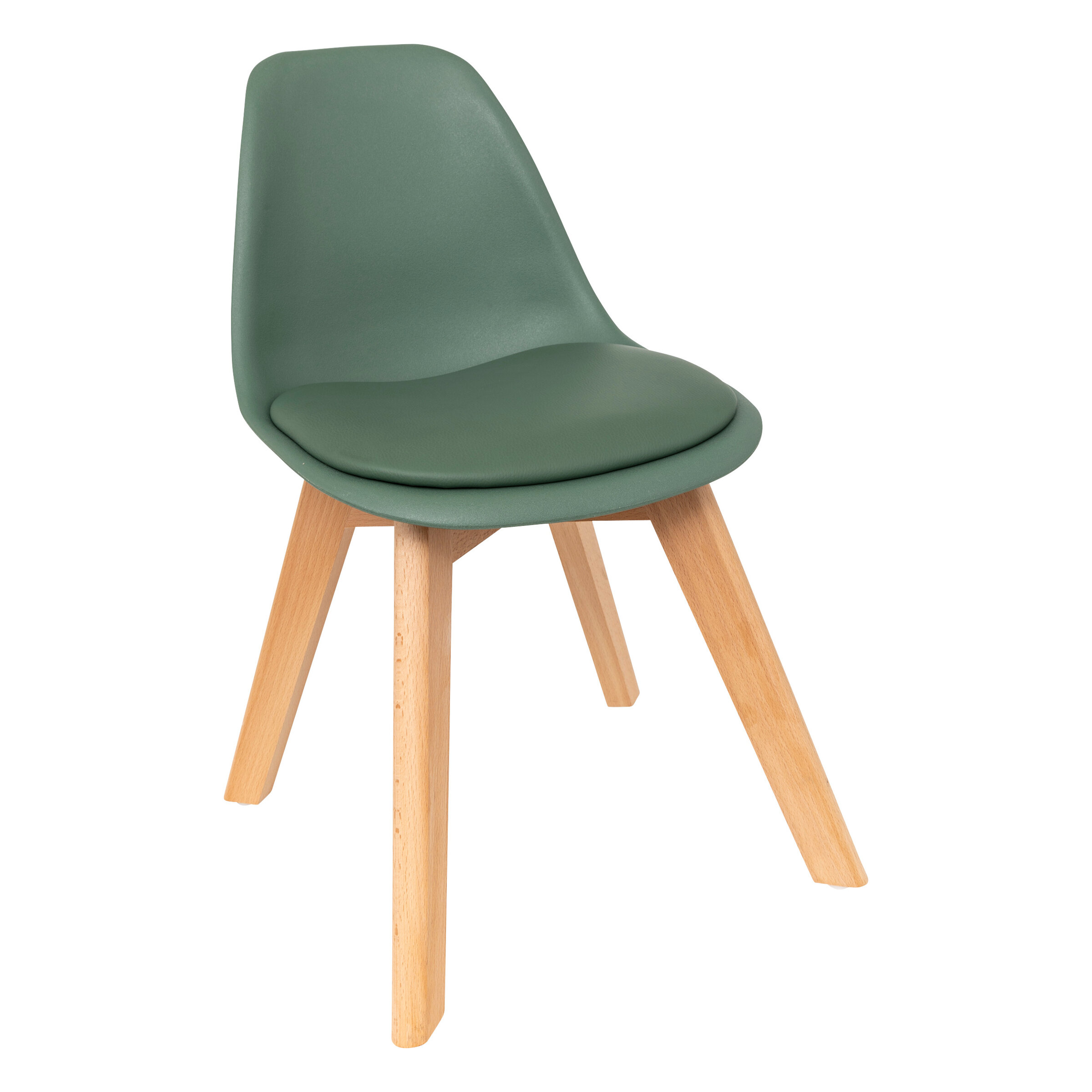 Atmosphera for kids Skandinávská dětská židle MINI BAYA, zelená barva zelený