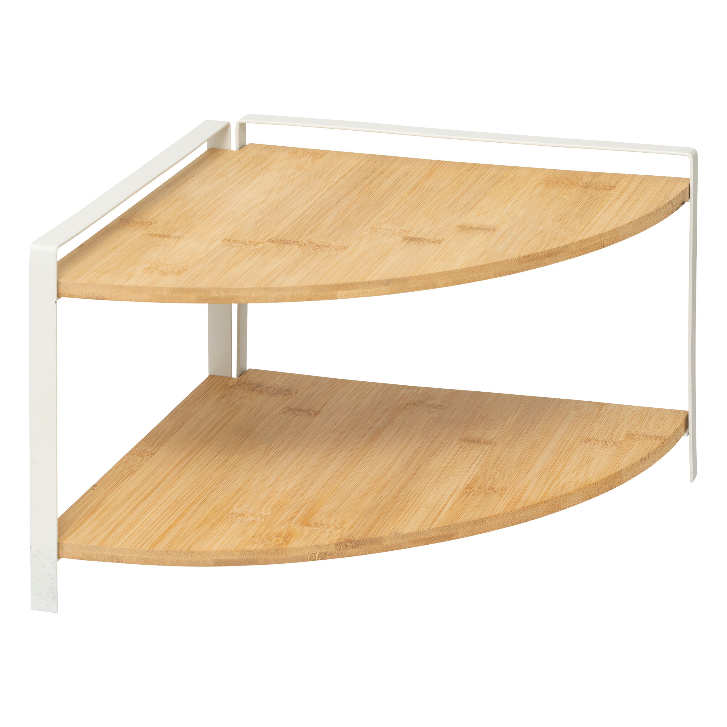 5five Simply Smart Rohová polička na kuchyňskou linku ORDERA, 29,7 x 29,7 x 20,5 cm, bílá béžová