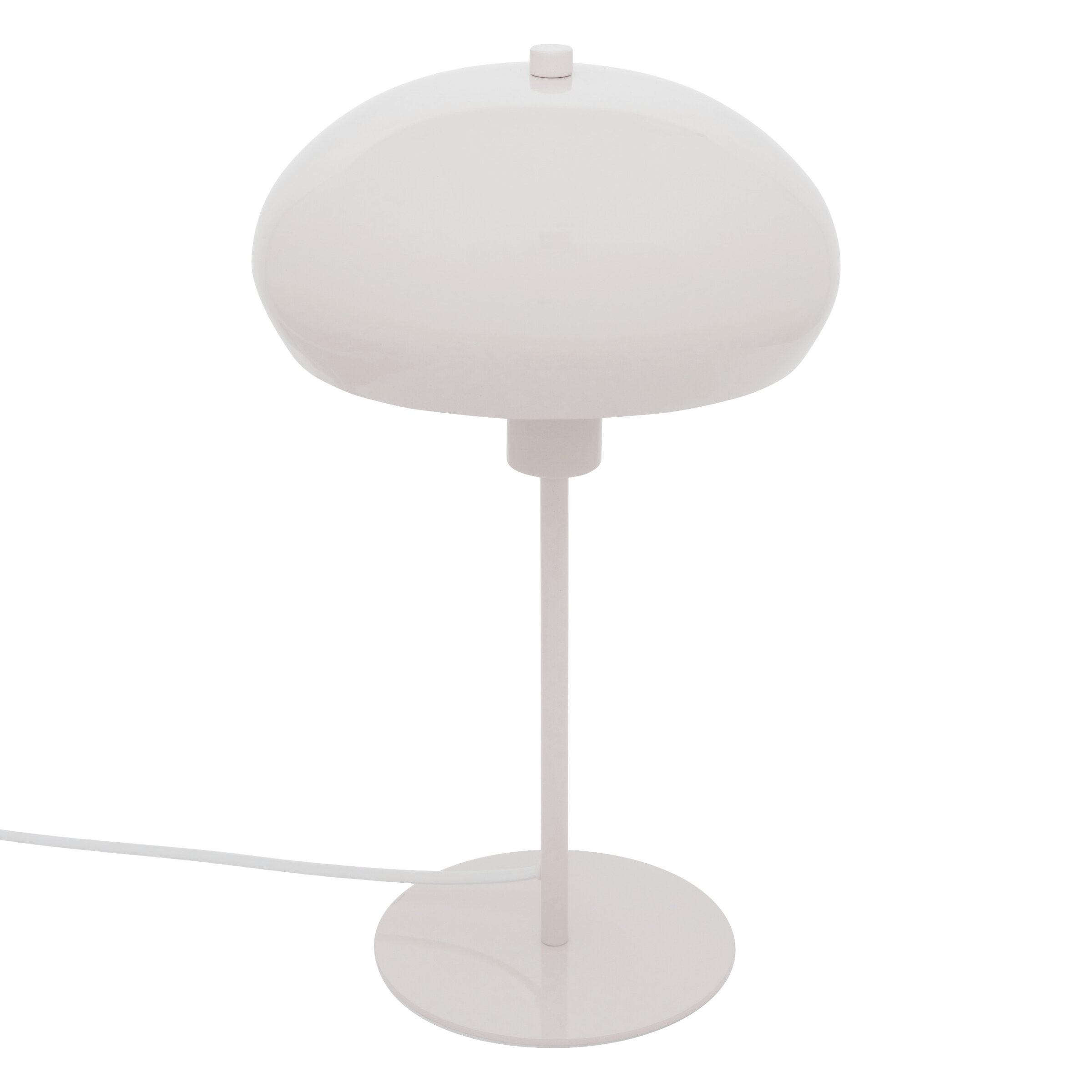 Atmosphera Stolní lampa SAVIO, kovová, výška 38 cm, bílá béžová