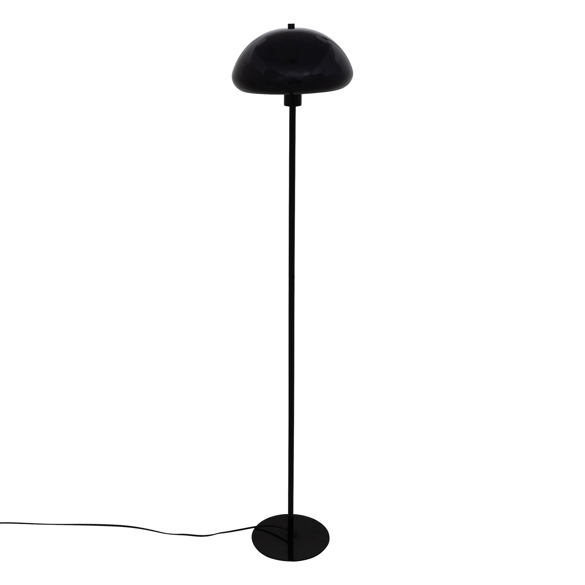 Atmosphera Stojací lampa SAVIO, kovová, 140 cm, černá černá