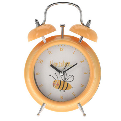 Home Styling Collection Dětské stolní hodiny s budíkem na baterie, oranžové oranžová