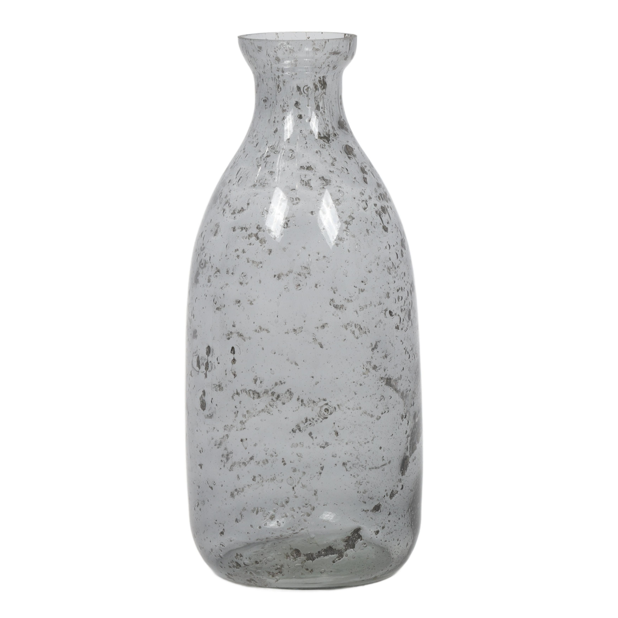 Home Styling Collection Skleněná láhev, Ø 10 cm, modrá modrý