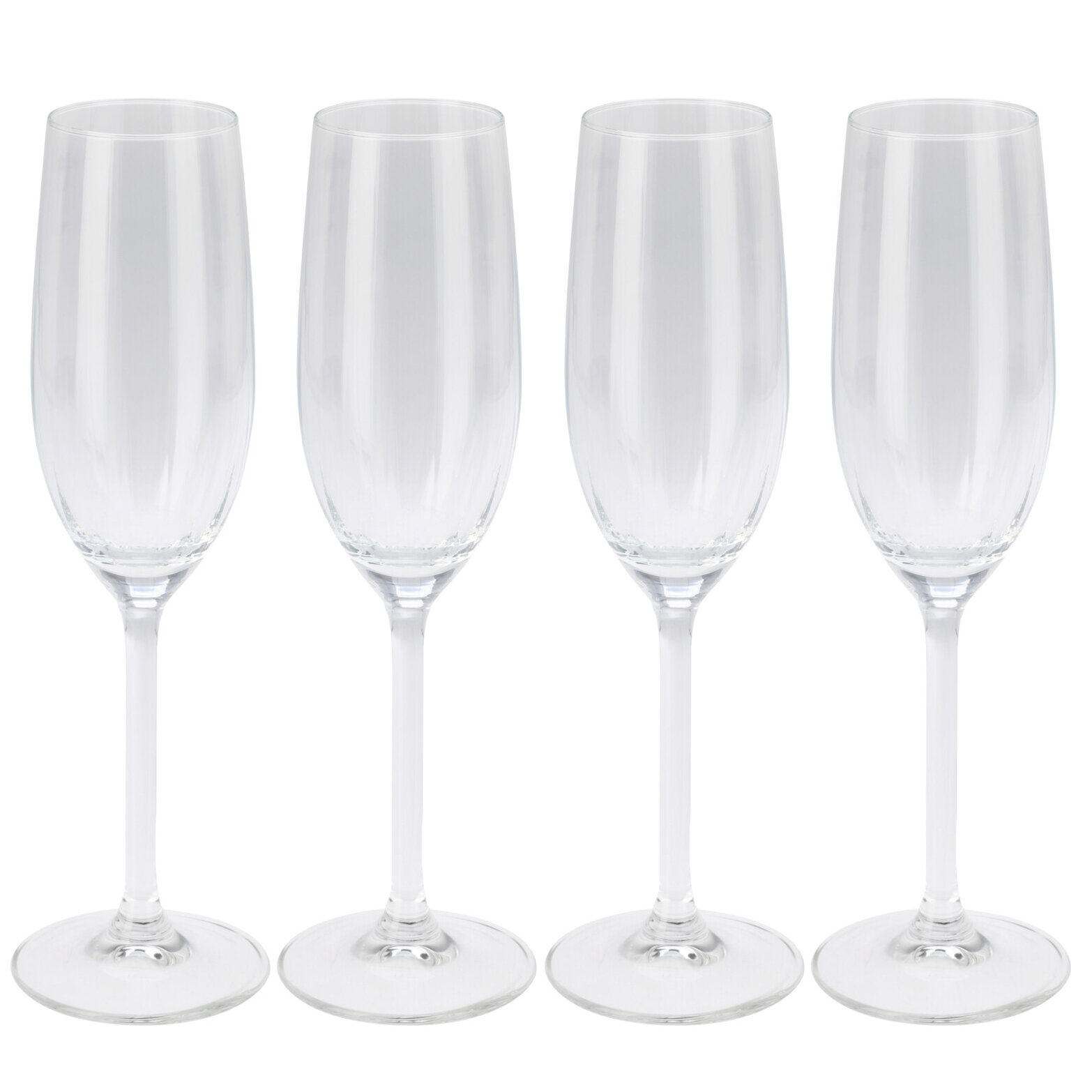 EH Excellent Houseware Sada sklenic na šampaňské, 210 ml, 4 ks, transparentní
