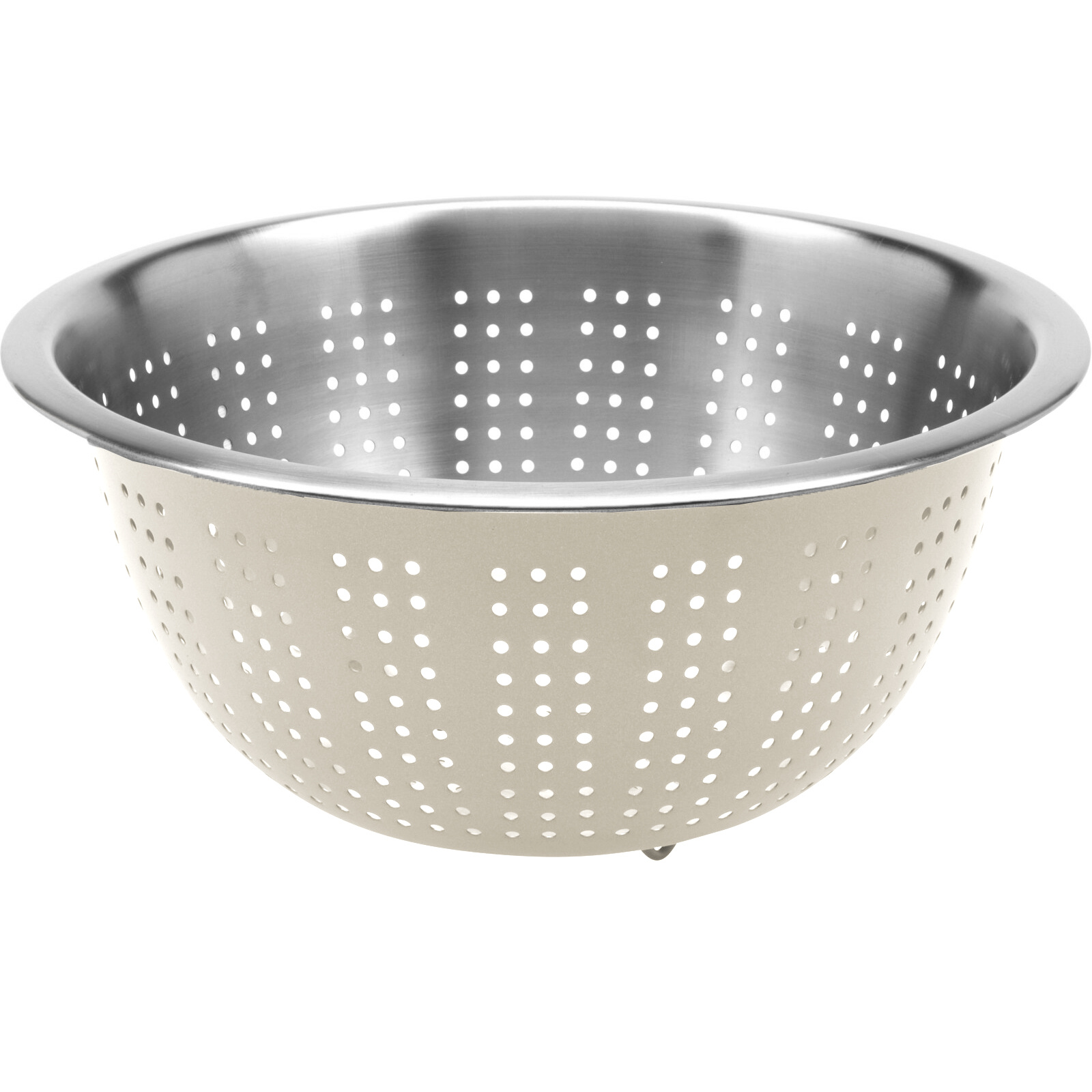 EH Excellent Houseware Kuchyňský cedník, Ø 24 cm, béžový béžová