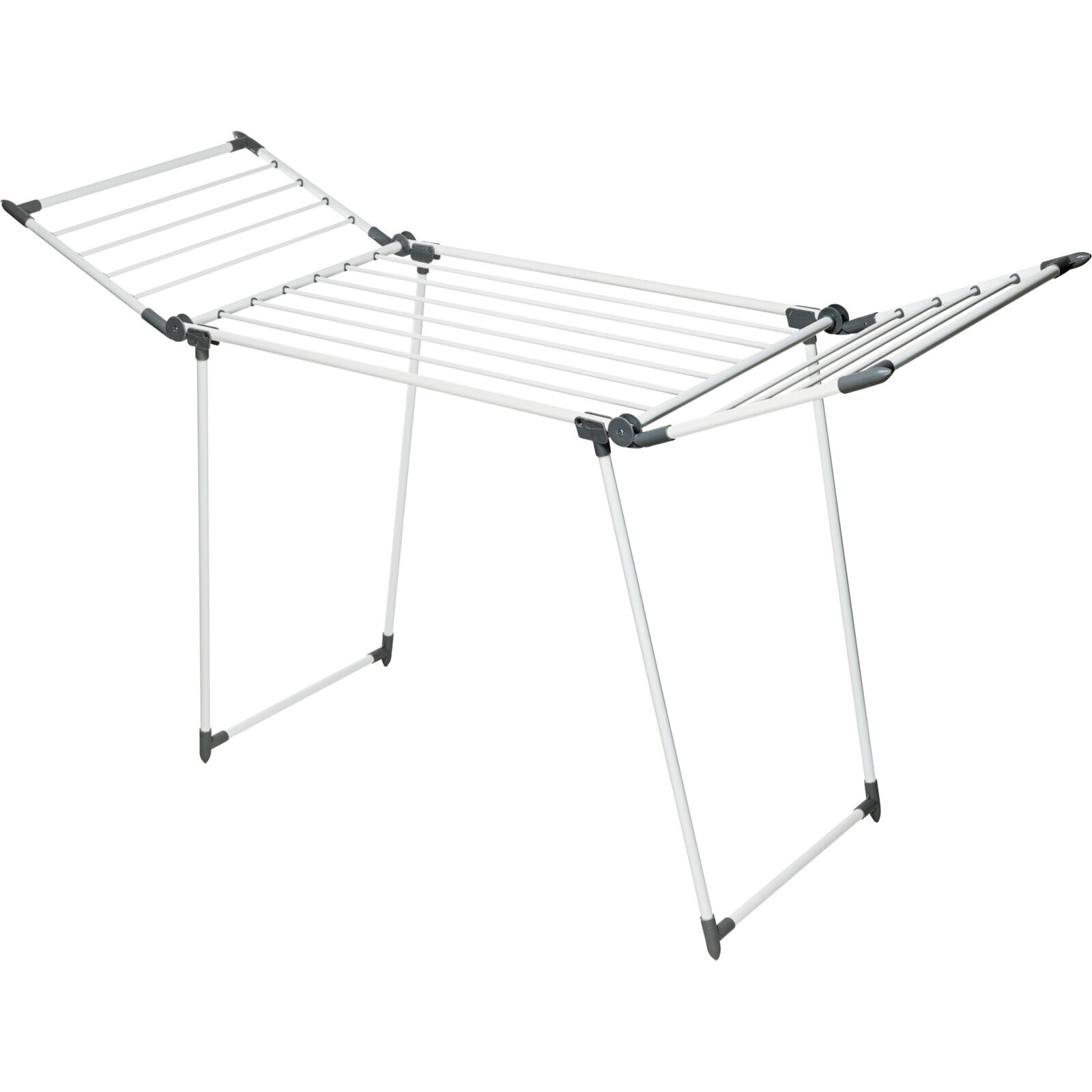 Storagesolutions Kovový sušák na prádlo, skládací, 110 cm bílý