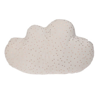 Home Styling Collection Dekorativní sametový polštář s metalickým vzoremm bílý bílý